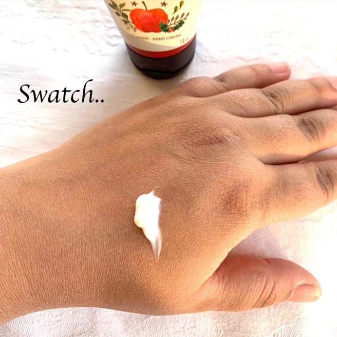 Yves Rocher Pomme Rouge Red Apple Hand Cream Review swatch