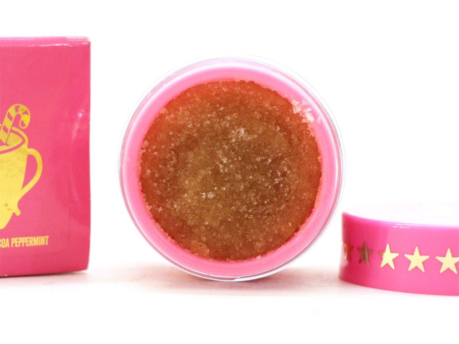 Jeffree Star Velour Lip Scrub Hot Cocoa Peppermint Review blog MBF
