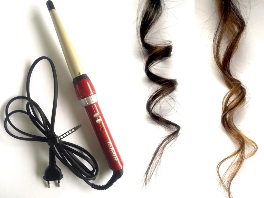 BaByliss Ipro C20E Conical Hair Curling Wand Review, Demo on hair