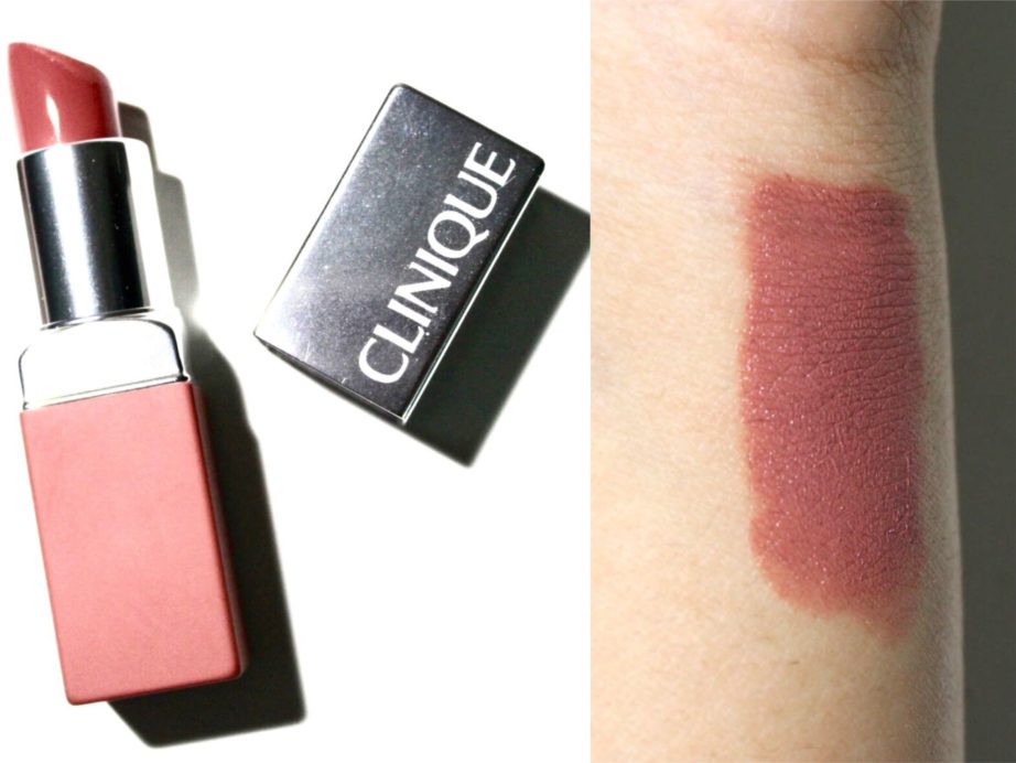 Clinique Blushing Pop 01 Lip Colour + Primer Review, Swatches skin