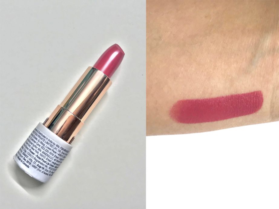 Flower Beauty Berry More Petal Pout Lip Color Review, Swatches skin