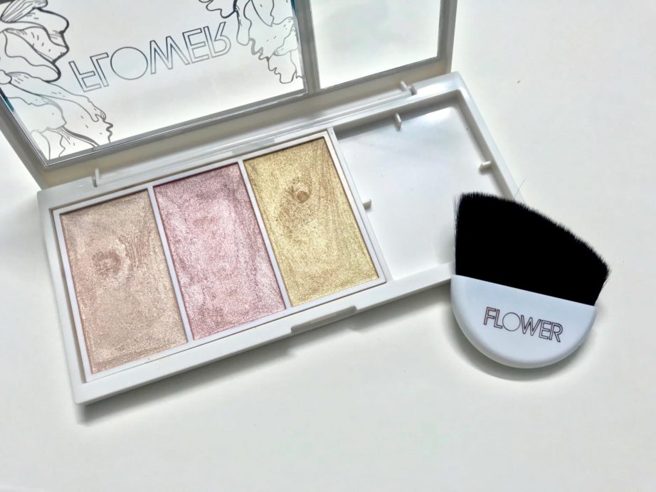 Flower Beauty Shimmer & Strobe Highlighting Palette Review, Swatches MBF