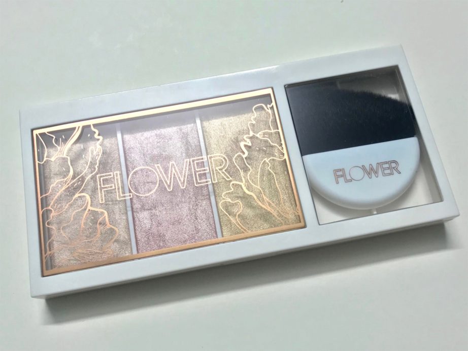 Flower Beauty Shimmer & Strobe Highlighting Palette Review, Swatches on MBF