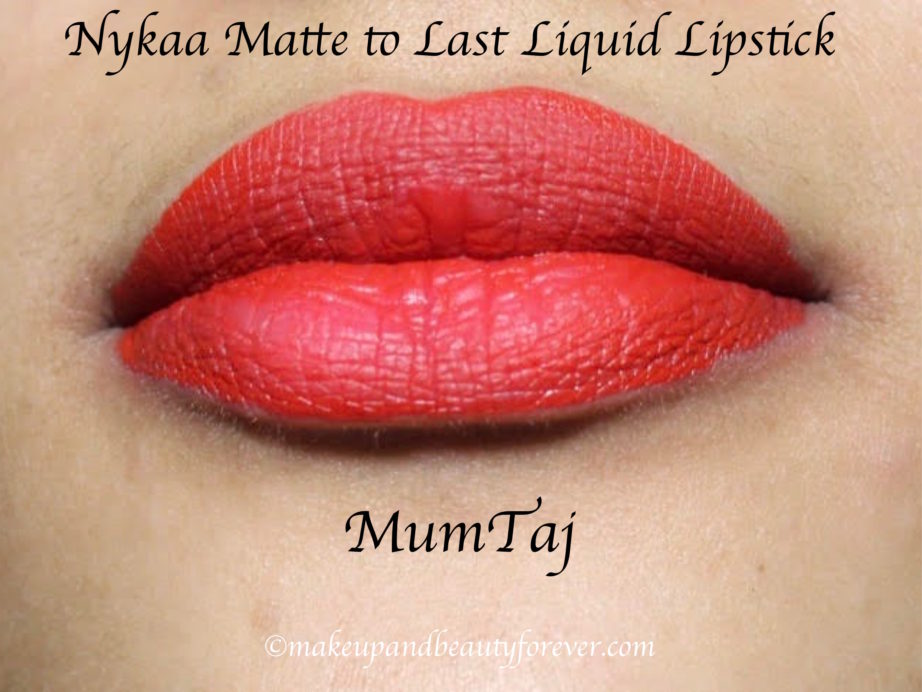Nykaa MumTaj 13 Matte To Last Liquid Lipstick Review, Swatches MBF Blog