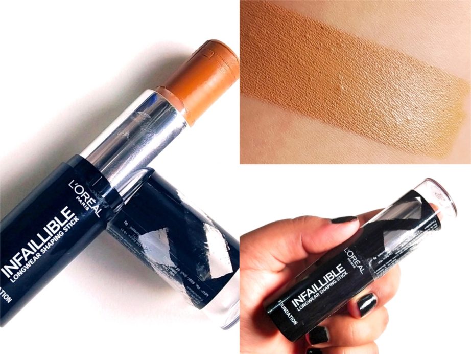 L’Oreal Infallible Shaping Stick Foundation Review, Swatches