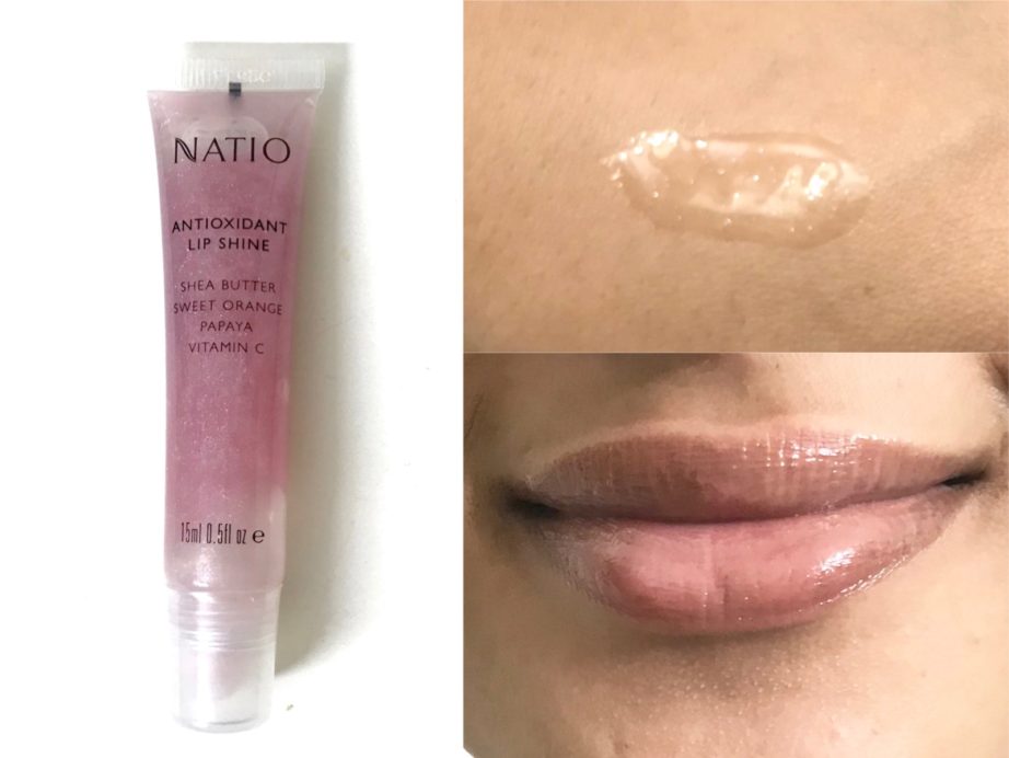Natio Antioxidant Lip Shine Love Review, Swatches