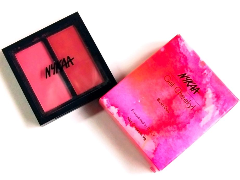 Nykaa Get Cheeky Blush Duo Brazilian Bombshell 01 Review, Swatches