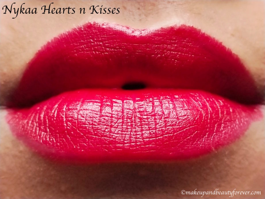 Nykaa Hearts n Kisses 11 Paintstix Lipstick Review, Swatches on Lips MBF