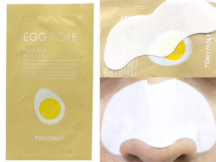 TonyMoly Egg Pore Nose Pack Review, Demo