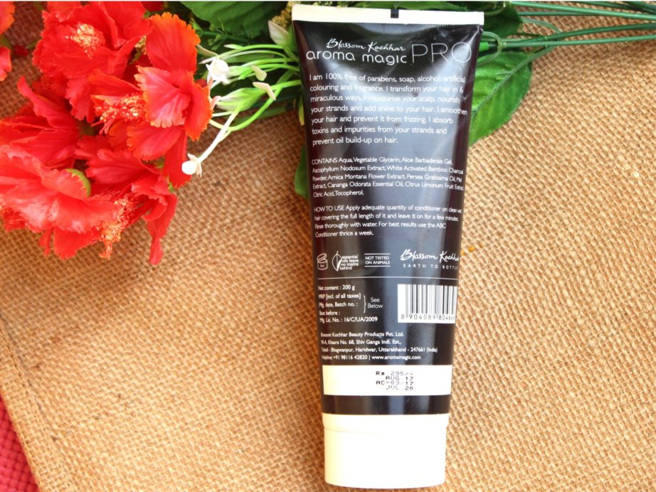 Aroma Magic Activated Bamboo Charcoal Conditioner Review back