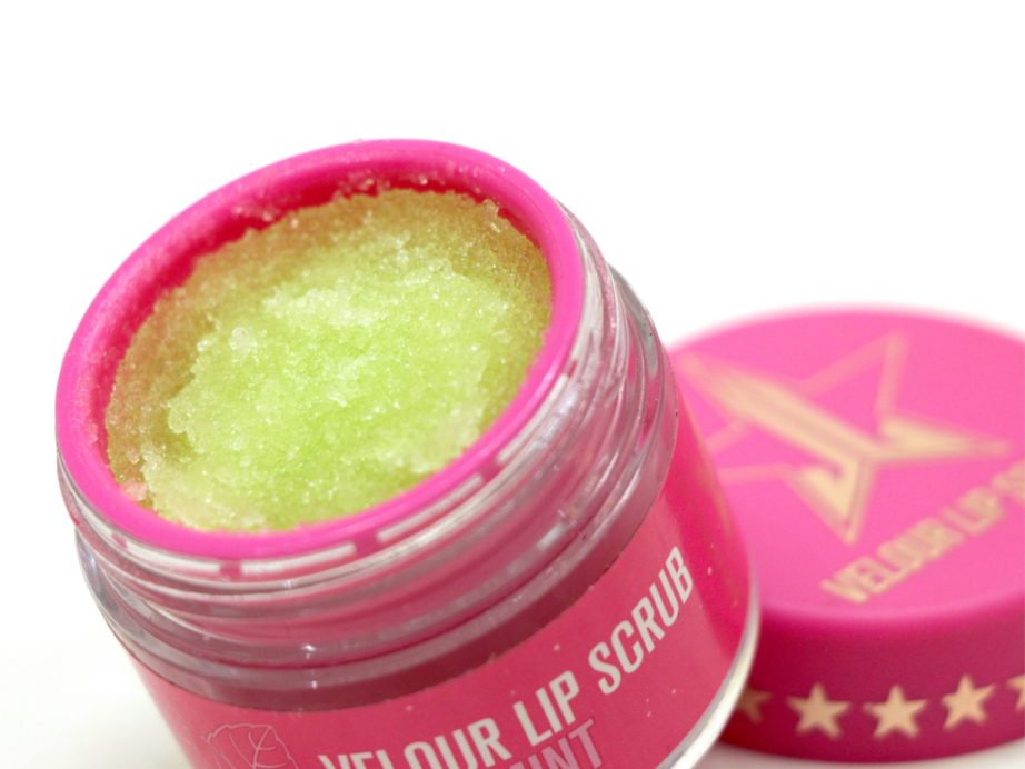 Jeffree Star Velour Lip Scrub Spearmint Review focus