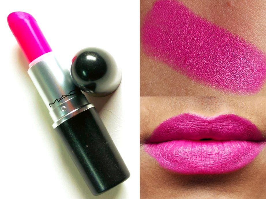 MAC Breathing Fire Matte Lipstick Review, Swatches