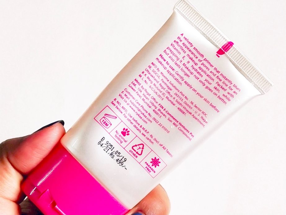 Nykaa Prep Me Up Face Primer Review, Swatches info