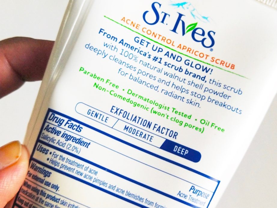 St. Ives Acne Control Apricot Scrub Review blog