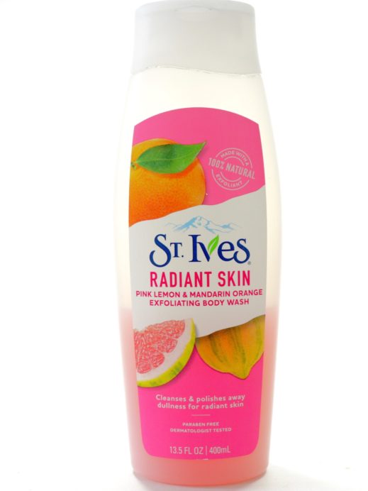 St. Ives Radiant Skin Pink Lemon & Mandarin Orange Exfoliating Body Wash Review MBF