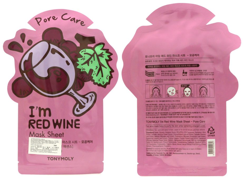 TonyMoly I'm Red Wine Mask Sheet Review MBF