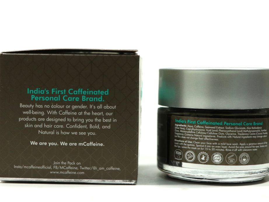 MCaffeine Naked & Rich Choco Face Mask Review