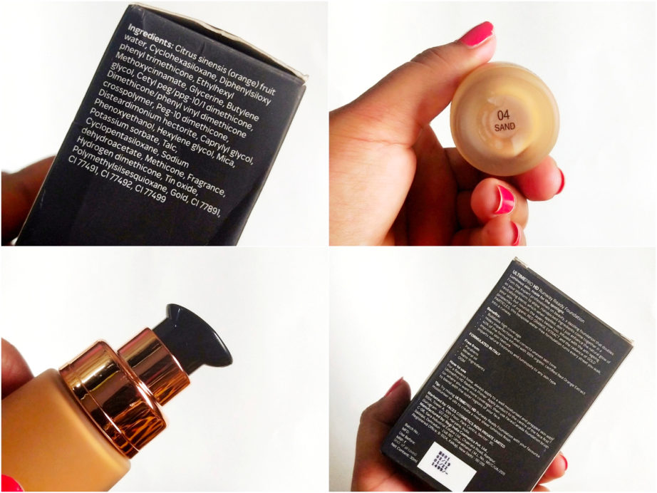 Faces Ultime Pro HD Runway Ready Foundation Review, Swatches details