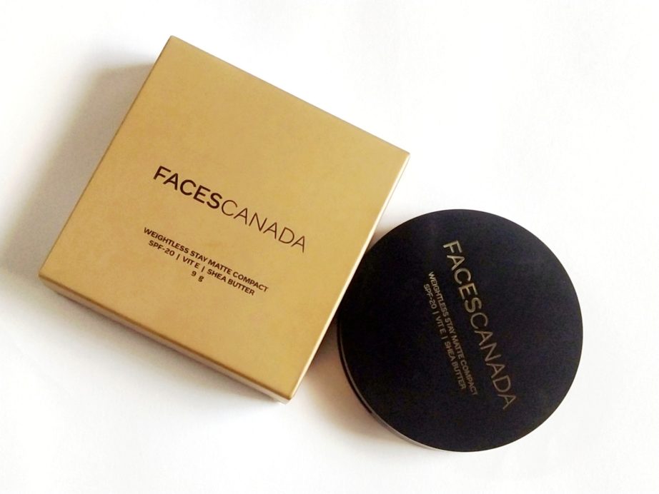 Faces Weightless Stay Matte Compact SPF 20 Review, Swatches