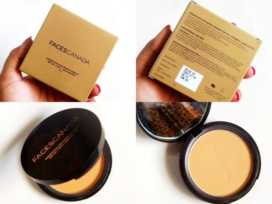 Faces Weightless Stay Matte Compact SPF 20 Review, Swatches MBF Blog