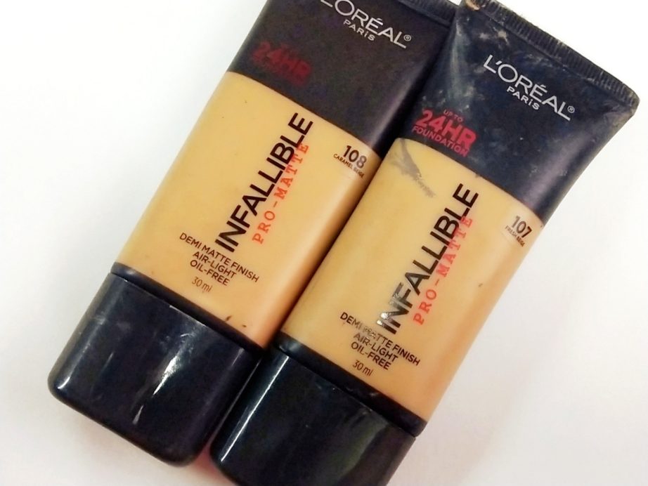 L'Oreal Infallible Pro Matte Foundation Review, Swatches MBF