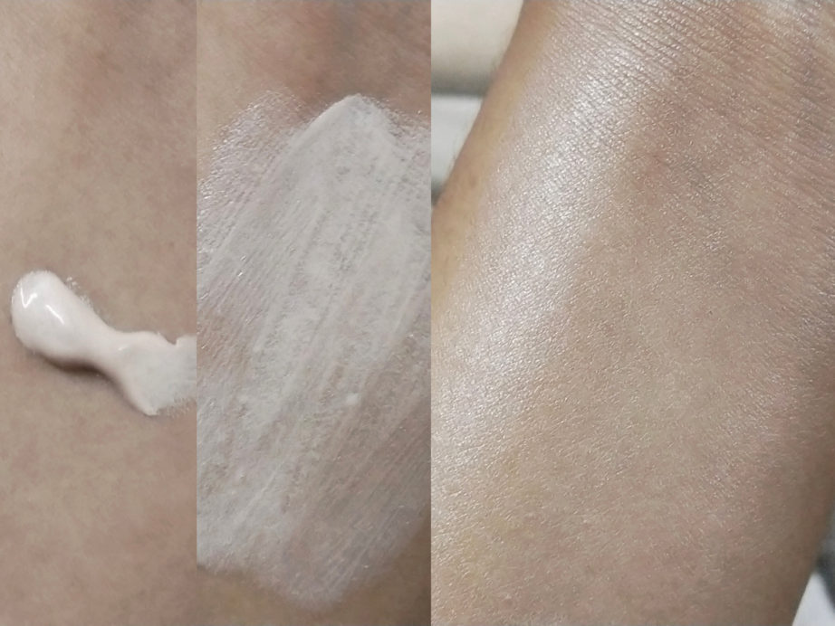 Wet n Wild Photo Focus Dewy Face Primer Review, Swatches skin before after