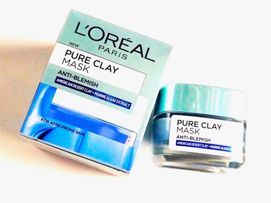 L'Oreal Pure Clay Anti Blemish Blue Mask Review
