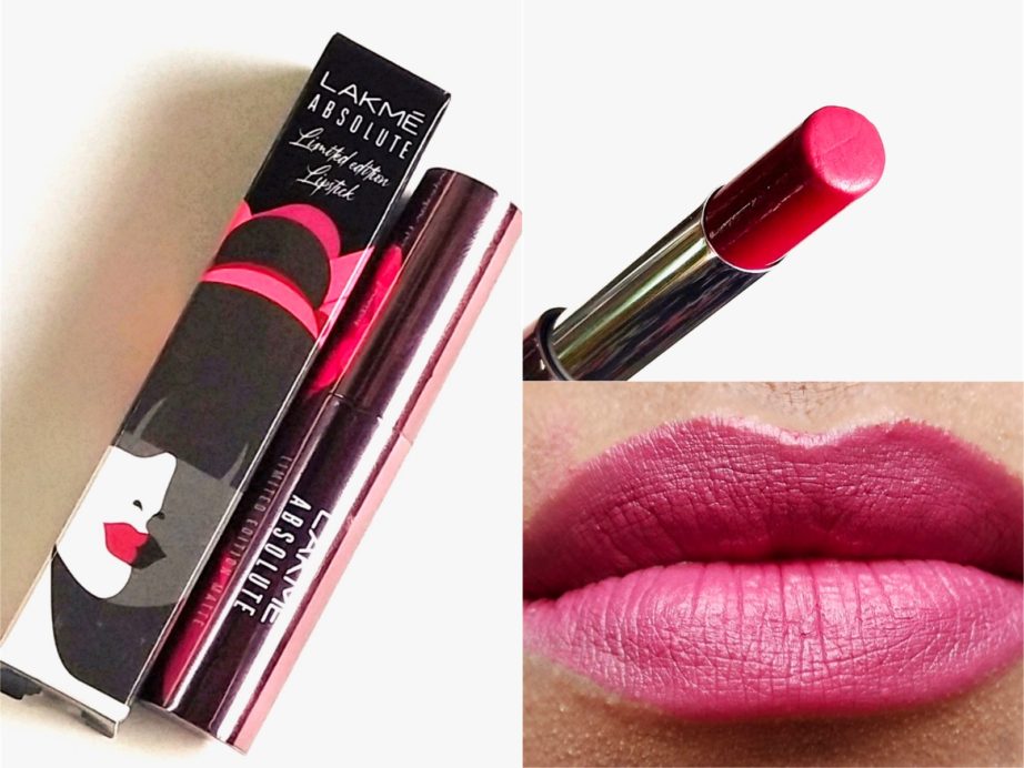 Lakme Absolute Limited Edition Matte Lipstick Mauve On Review, Swatches
