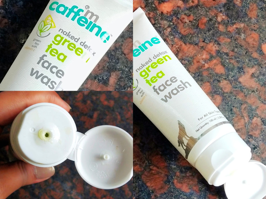 MCaffeine Naked Detox Green Tea Face Wash Review on mbf