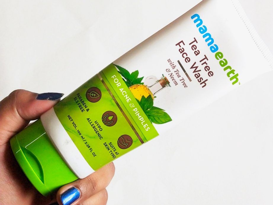 Mamaearth Tea Tree Facewash for Acne and Pimples Review MBF