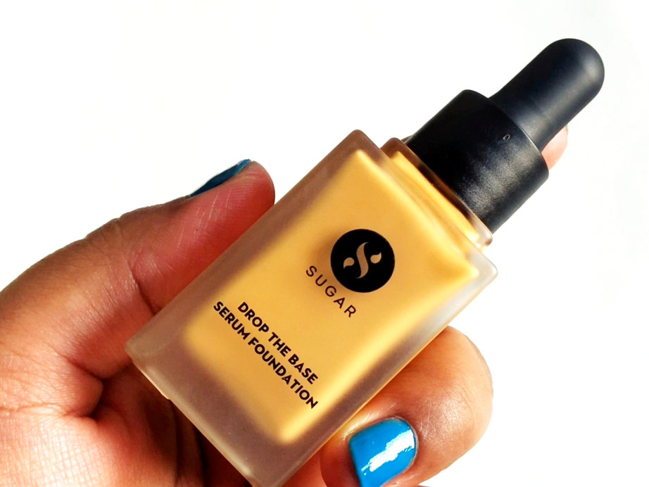 SUGAR Drop The Base Serum Foundation Review, Swatches front