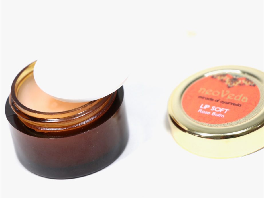 neoVeda Lip Soft Rose Balm Review, Swatches blog MBF