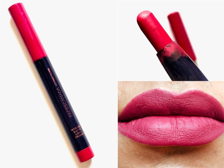 Faces Scandalous 13 Ultime Pro Hd Intense Matte Lips + Primer Lipstick Review, Swatches MBF