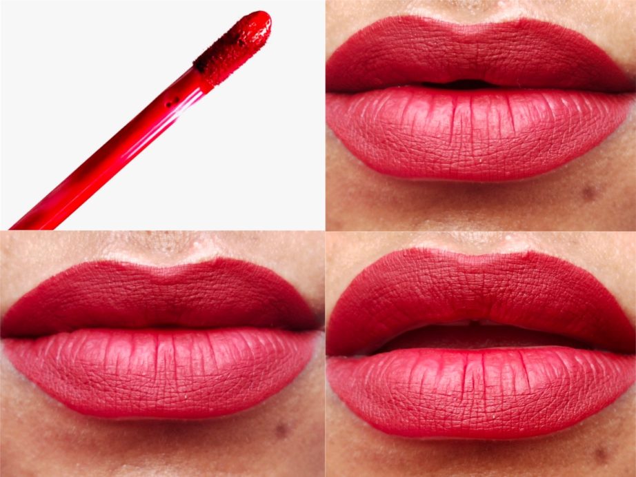Lakme Crimson Rose Forever Matte Liquid Lip Colour Review, Swatches MBF Blog