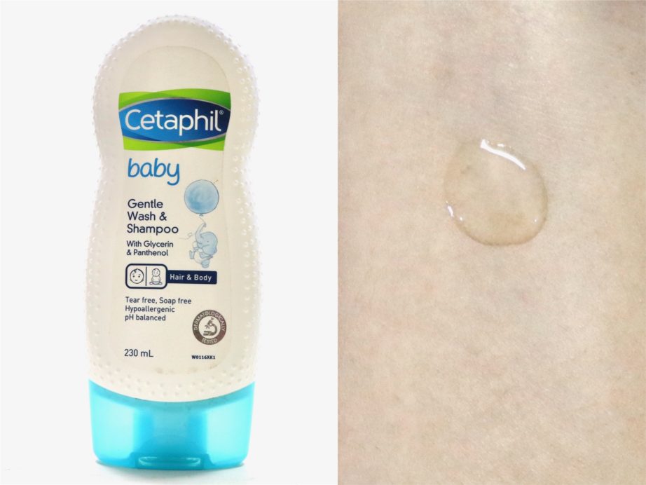 Cetaphil Baby Gentle Wash & Shampoo Review swatches