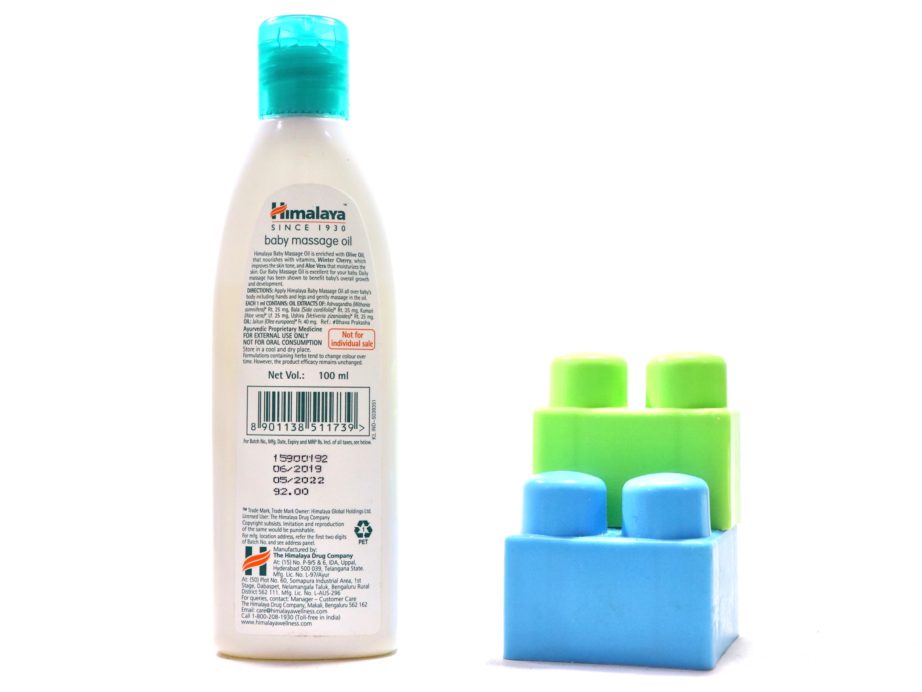 Himalaya Baby Massage Oil Review info
