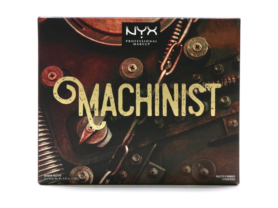 NYX Machinist EyeShadow Palette Ignite Review, Swatches front