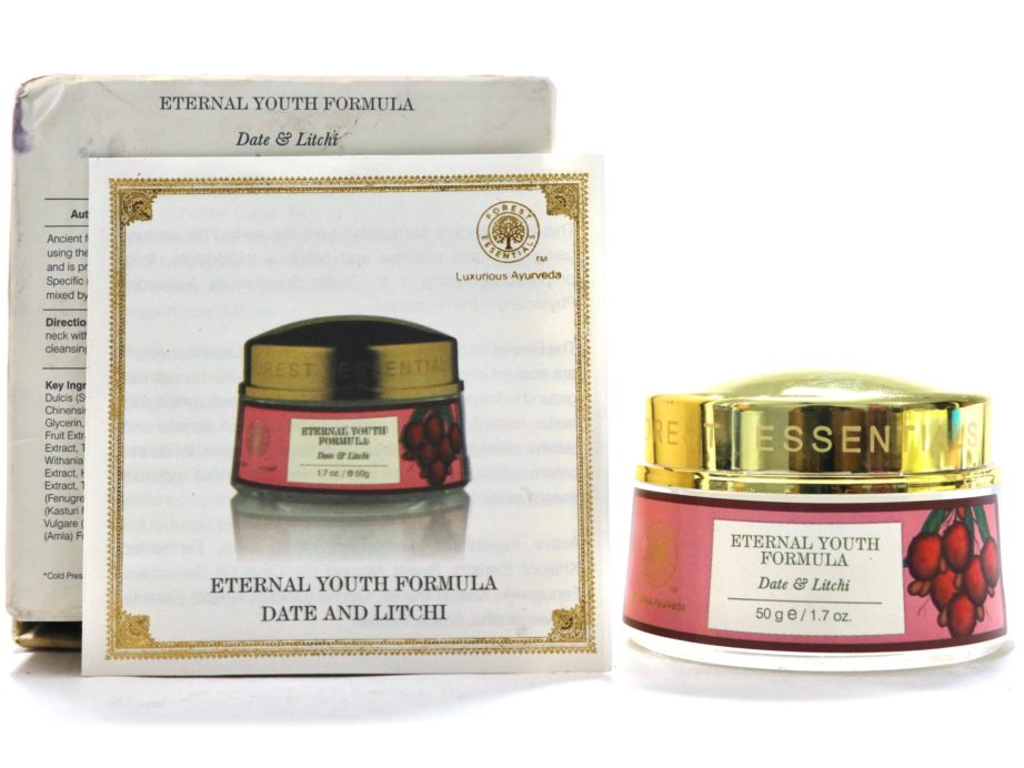 Forest Essentials Eternal Youth Formula Date & Litchi Review MBF