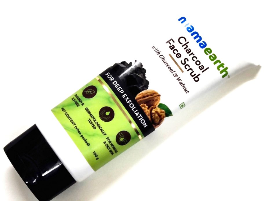 Mamaearth Charcoal Face Scrub With Charcoal & Walnut Review