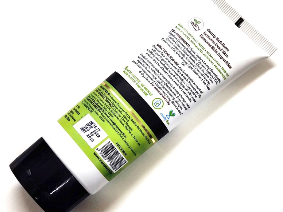 Mamaearth Charcoal Face Scrub With Charcoal & Walnut Review