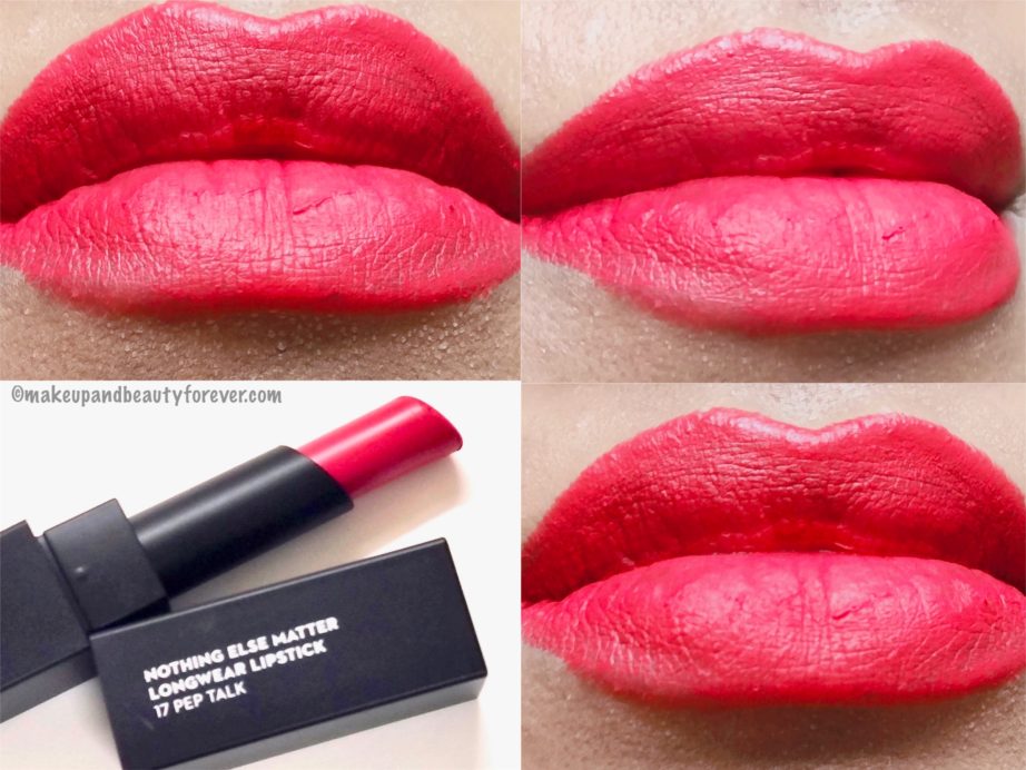 Sugar Nothing Else Matter Longwear Lipstick 17 Pep Talk Review, Swatches MBF Blog