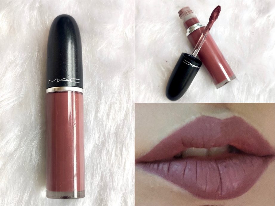 MAC Topped With Brandy Retro Matte Liquid Lipcolour Reviews, Swatches