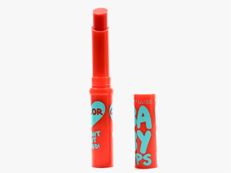Maybelline Baby Lips Bright Out Loud Vivid Peach Review, Swatches mbf