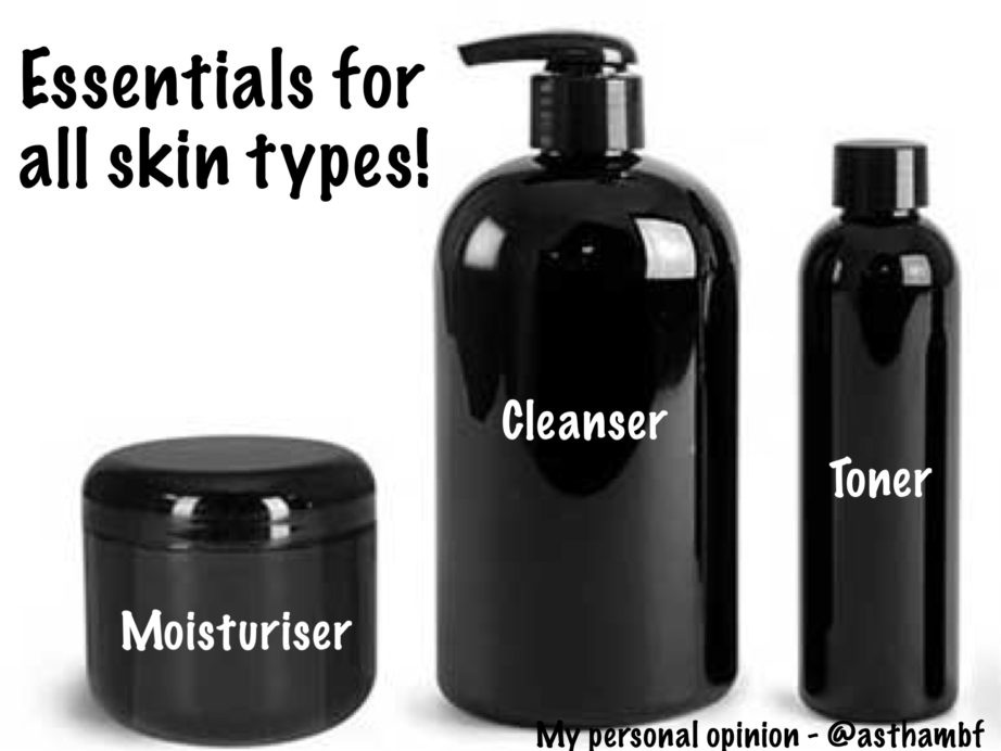 Skin care essentials cleanser toner moisturiser for all skin types asthambf MBF Blog