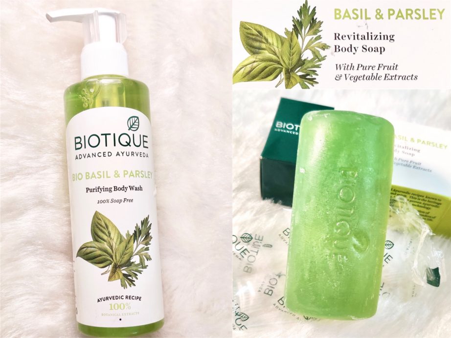 Biotique Bio Basil & Parsley Body Wash and Soap Review
