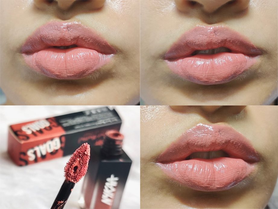 Nykaa Goals Get Set Matte Demi Matte Lip Cream Liquid Lipstick Review, Swatches MBF
