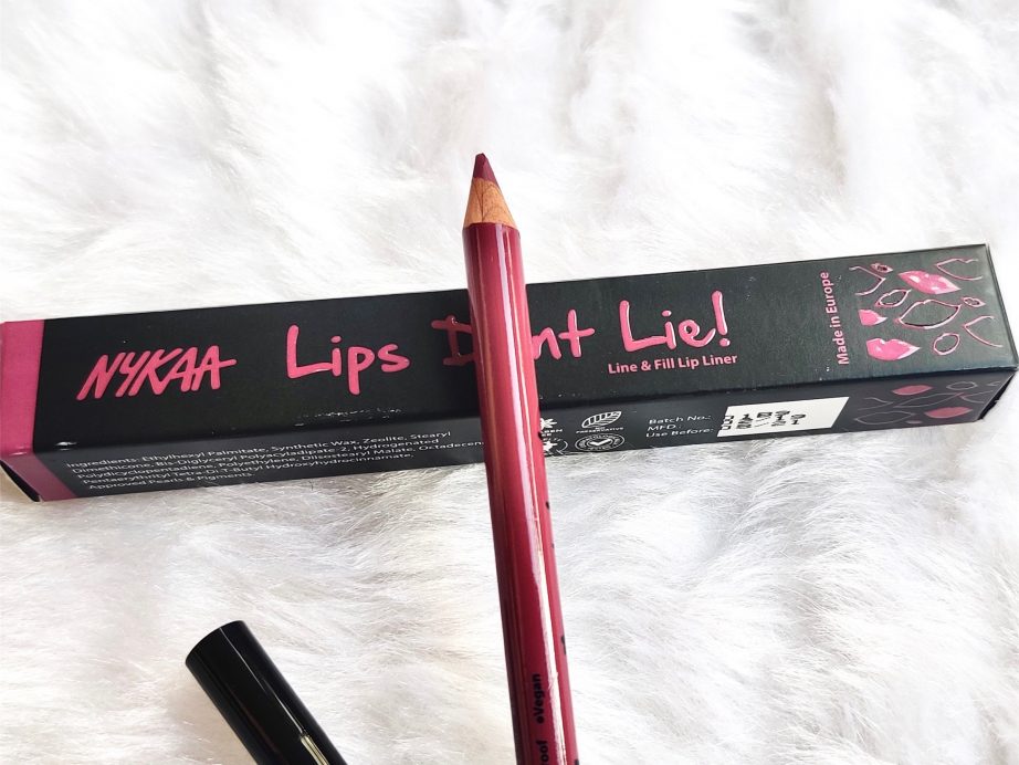 Nykaa Heartbreaker 07 Lips Don't Lie Line & Fill Lip Liner Review, Swatches