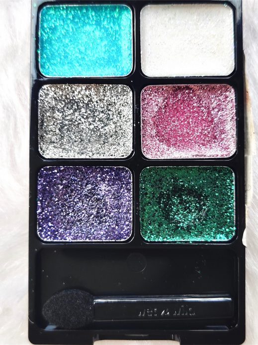 Wet n Wild Glitter Palette Ethereal Review, Swatches focus