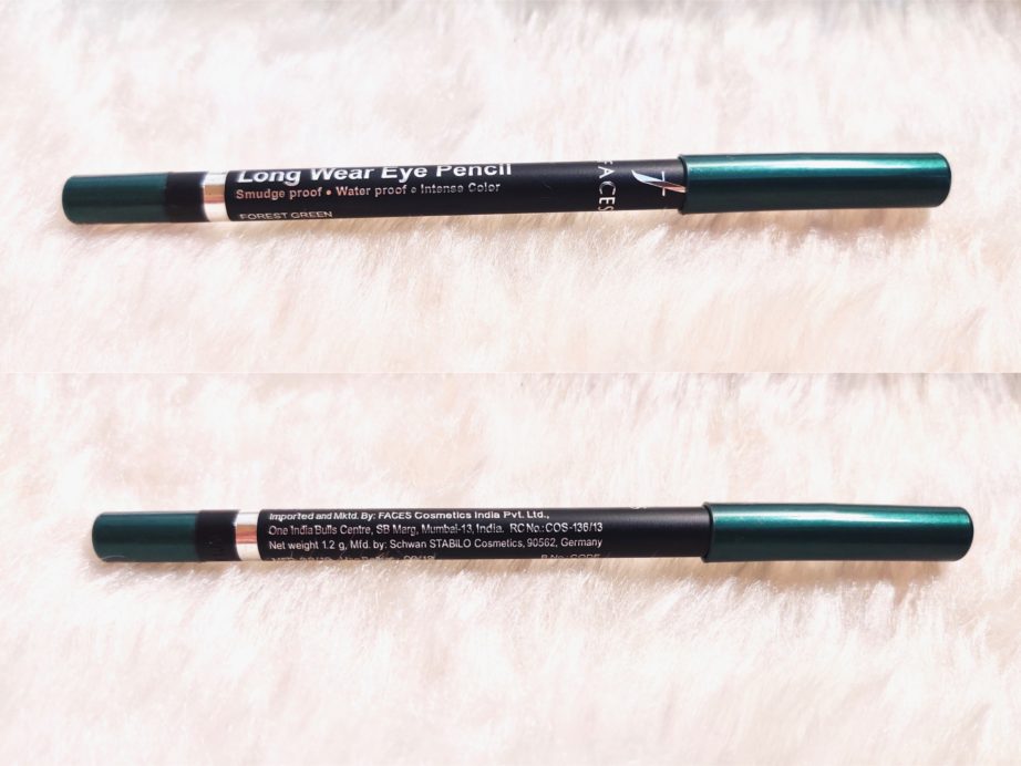 Faces Forest Green Eye Pencil Review, Swatches MBF