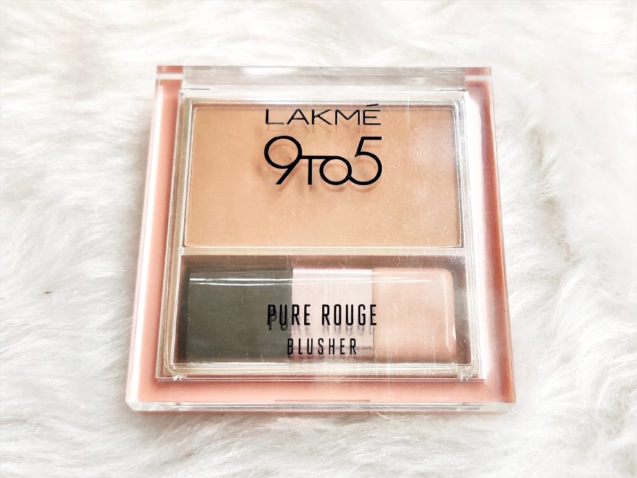 Lakme 9 to 5 Rose Crush Pure Rouge Blusher Review, Swatches packaging